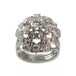 Bague d'occasion platine 950 diamants - vue 1