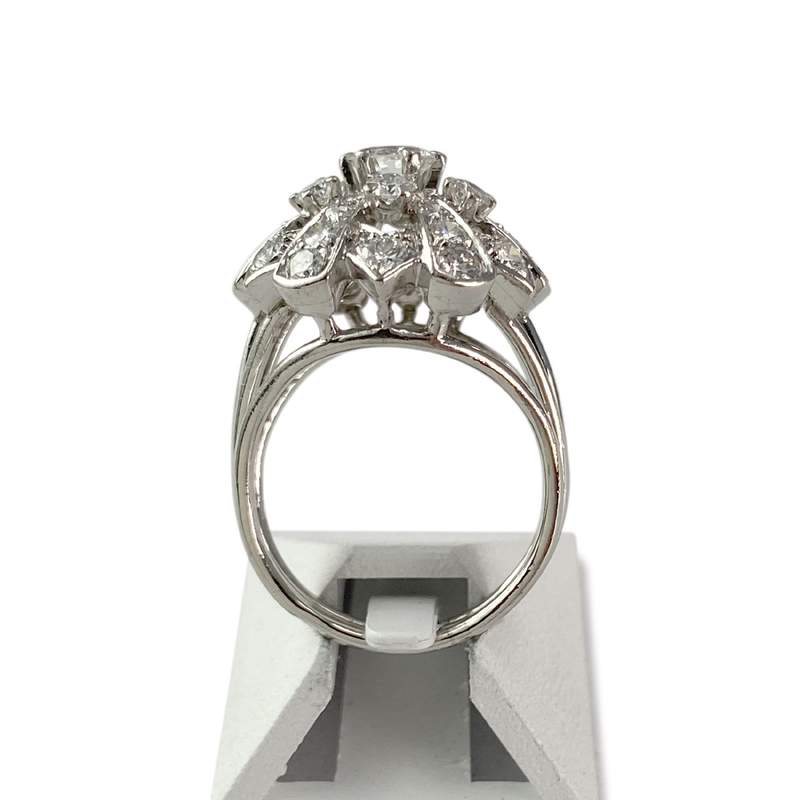 Bague d'occasion platine 950 diamants - vue 3