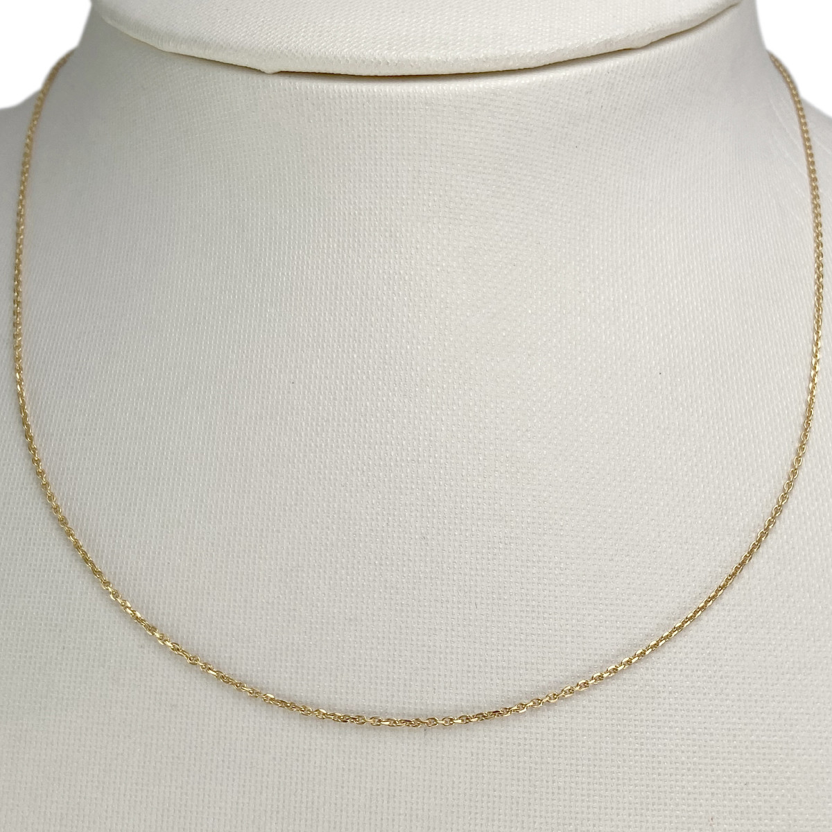 Chaîne d'occasion or 750 jaune maille forçat 41 cm - vue 2