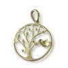 Pendentif d'occasion or 375 2 tons diamants - vue V2