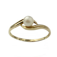 Bague d'occasion or 750 jaune perle de culture