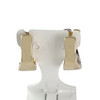 Boucles d'oreilles Guy Laroche d'occasion or 750 2 tons améthystes - vue V3