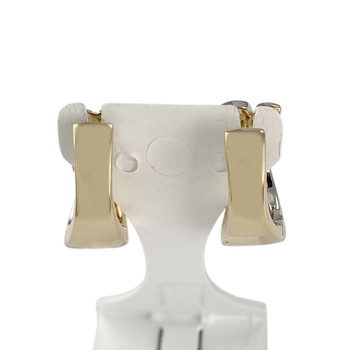 Guy Laroche pre-owned gold earrings 750 2 tone amethysts