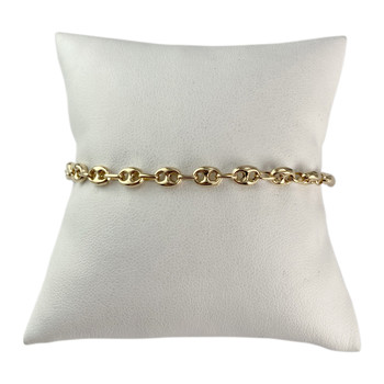 Bracelet d'occasion or 750 jaune maille café 18 cm