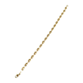 Bracelet d'occasion or 750 jaune maille café 18 cm