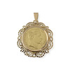 Pendentif porte pièce d'occasion or 750 jaune - vue V1