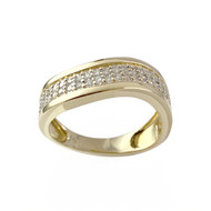 Bague d'occasion or 750 jaune diamants