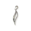 Pendentif d'occasion or 750 blanc diamants - vue V2