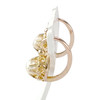 Boucles d'oreilles d'occasion or 750 jaune perles - vue V2