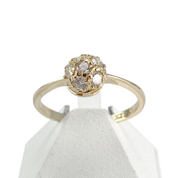 Bague d'occasion or 750 jaune zirconias