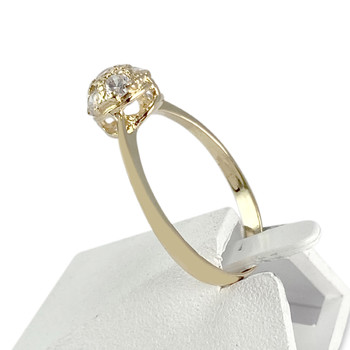 Bague d'occasion or 750 jaune zirconias