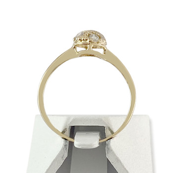 Bague d'occasion or 750 jaune zirconias