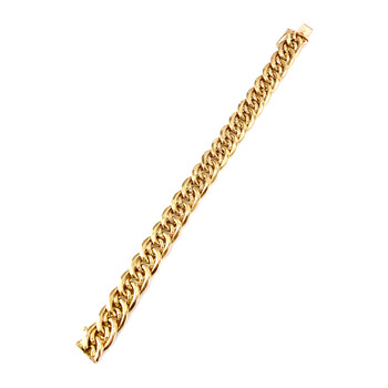 Bracelet d'occasion or 750 jaune maille fantaisie 18,5 cm