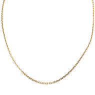 Chaine d'occasion or 750 jaune maille forçat 46cm