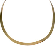 Collier d'occasion or 750 jaune maille serpent 42cm