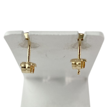 Boucles d'oreilles d'occasion or 750 jaune perles de culture de chine