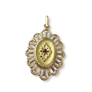 Pendentif d'occasion or 750 jaune saphir