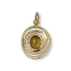 Pendentif d'occasion or 750 jaune citrine - vue V3