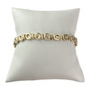 Bracelet d'occasion or 750 jaune diamants maille fantaisie 19 cm - vue V1