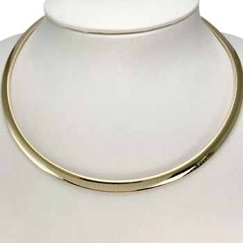 Collier hirschi d'occasion or 750 jaune maille oméga 44 cm