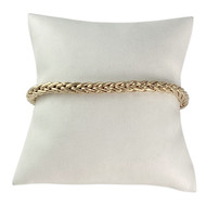 Bracelet d'occasion or 750 jaune maille palmier 21 cm