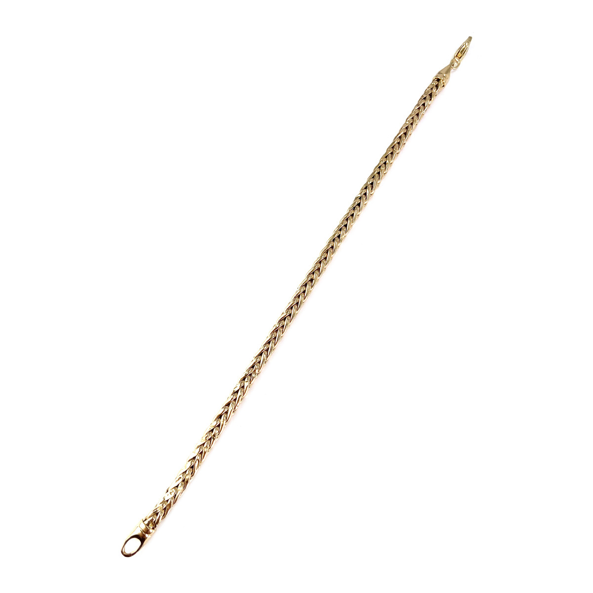 Bracelet d'occasion or 750 jaune maille palmier 21 cm - vue 2