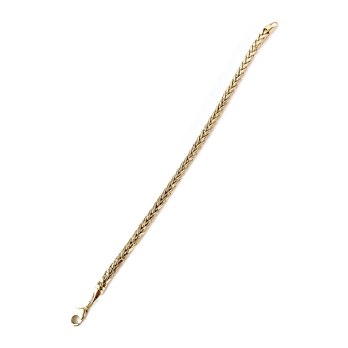 Bracelet d'occasion or 750 jaune maille palmier 21 cm - vue 3