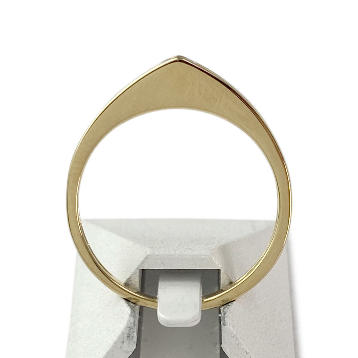 Solitaire d'occasion or 750 jaune diamant - vue 3