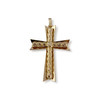Pendentif croix d'occasion or 750 jaune - vue V1