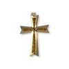 Pendentif croix d'occasion or 750 jaune - vue V2