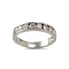 Bague d'occasion or 750 blanc diamants - vue V1