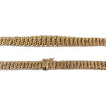 Collier en chute d'occasion or 750 jaune maille américaine 45 cm - vue 3
