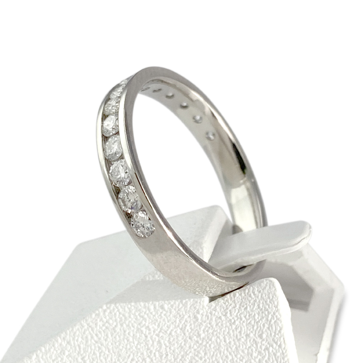 Bague d'occasion or 750 blanc diamants - vue 2