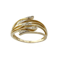 Bague d'occasion or 750 jaune diamants