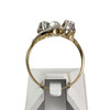 Bague d'occasion 2ors 750 diamants et perle de culture - vue V3