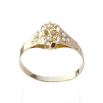 Bague d'occasion or 750 jaune perles de culture - vue 1