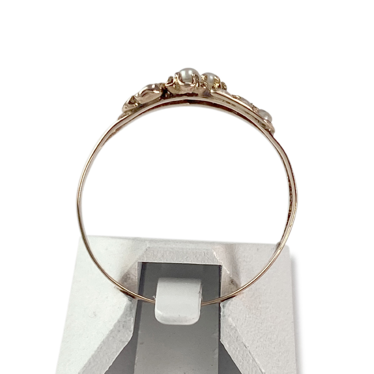 Bague d'occasion or 750 rose perles de culture - vue 3