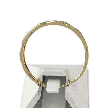 Bague d'occasion or 750 2 tons diamants