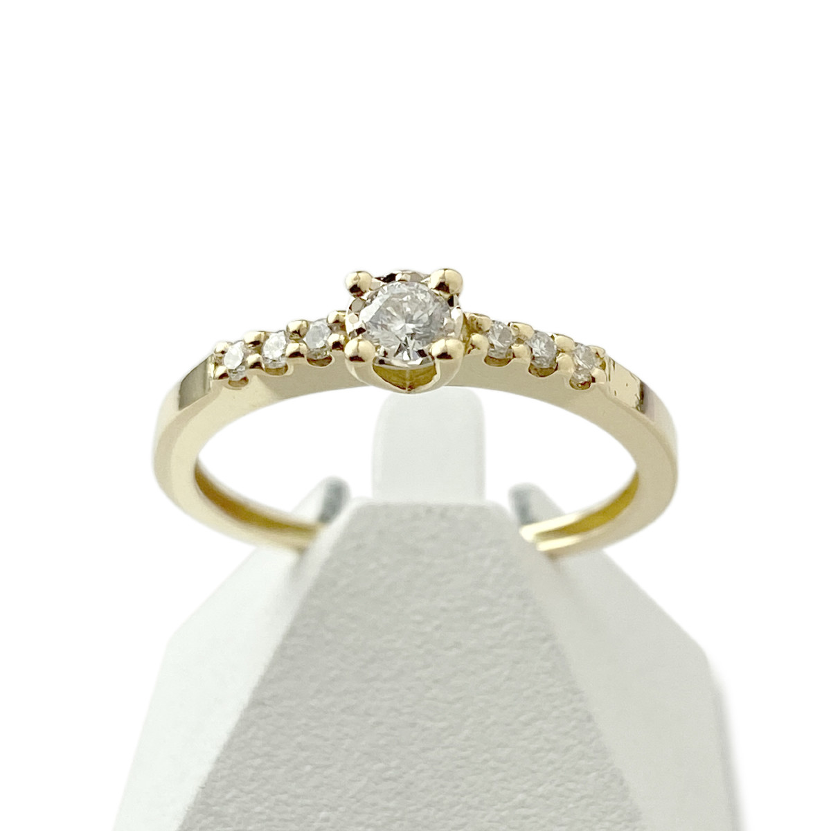 Bague d'occasion or 750 jaune diamants