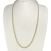 Collier d'occasion or 750 jaune maille torsadée 59 cm - vue V2