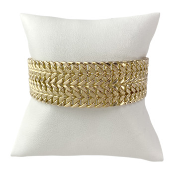 Bracelet d'occasion or 750 jaune maille fantaisie 20 cm