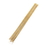 Tweedehands armband van 750 geelgoud met fantasiepatroon, 20 cm - afbeelding 3