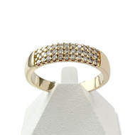 Bague d'occasion or 750 jaune diamants