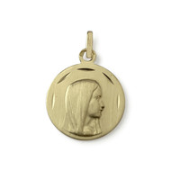 Médaille religieuse d'occasion or 750 jaune