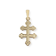 Pendentif croix d'occasion or 750 jaune