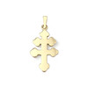 Pendentif croix d'occasion or 750 jaune - vue V3