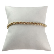 Bracelet d'occasion or 750 jaune maille corde 18 cm