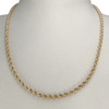 Collier d'occasion or 750 jaune maille corde 45 cm - vue V2