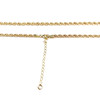 Collier d'occasion or 750 jaune maille corde 45 cm - vue V3