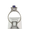 Bague d'occasion or 750 jaune diamants saphir - vue V3